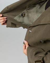 Cropped trench jacket