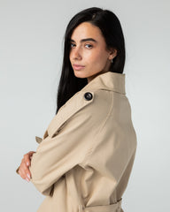 Cropped trench jacket