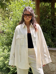 Beige Linen Shirt