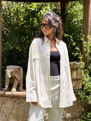 Beige Linen Shirt