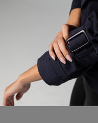 Cropped trench jacket Navy