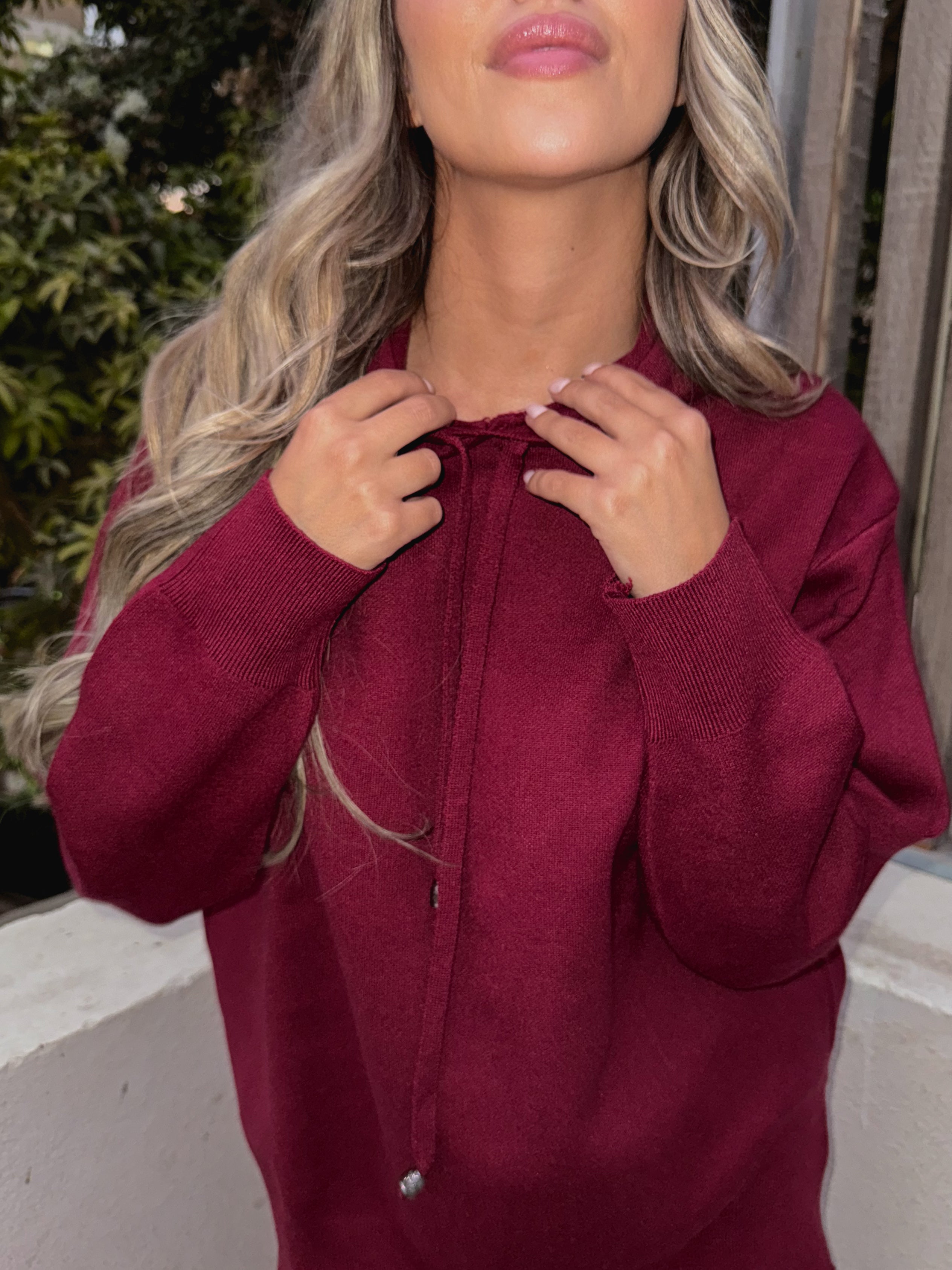 Cloud knit hoodie