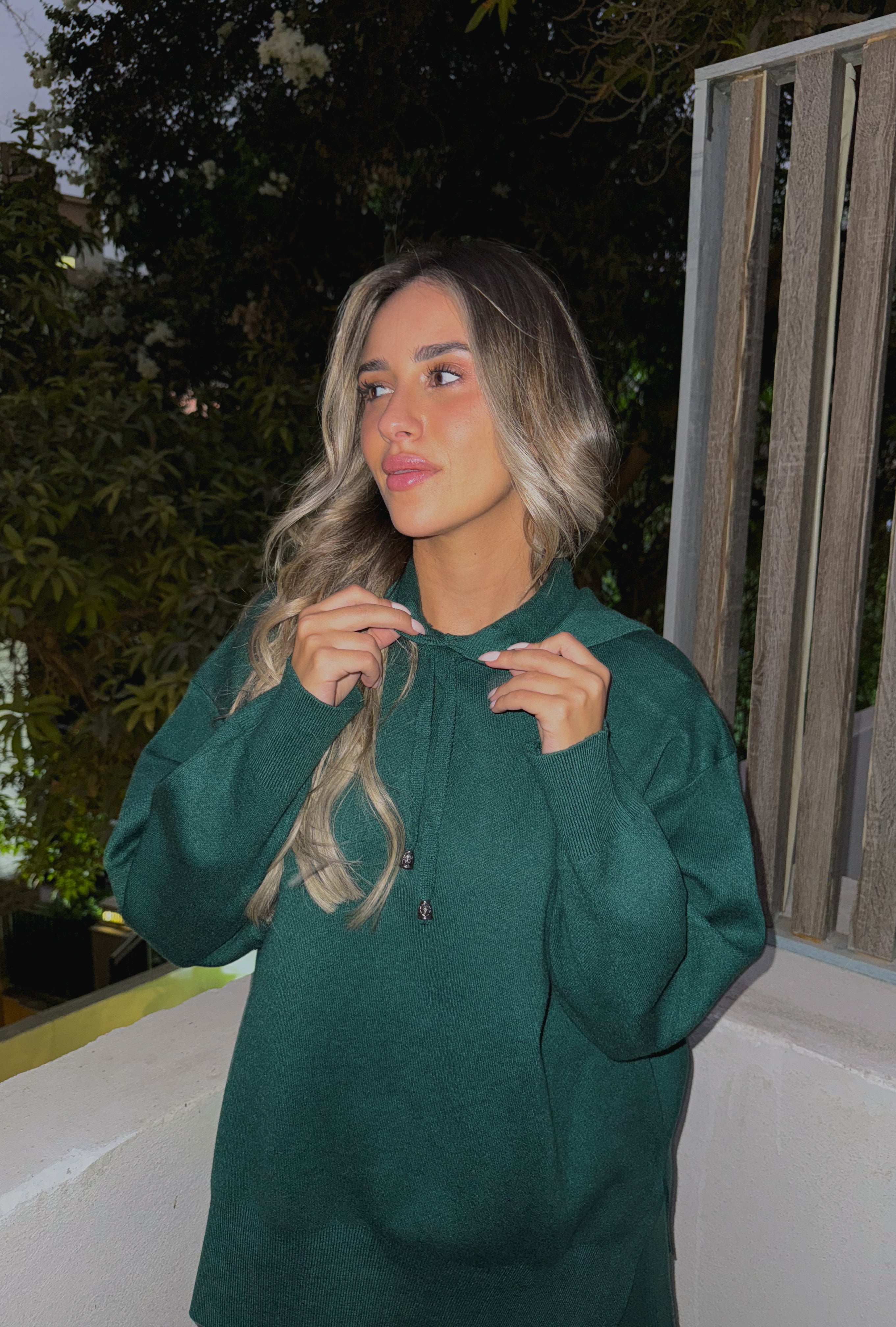 Cloud knit hoodie