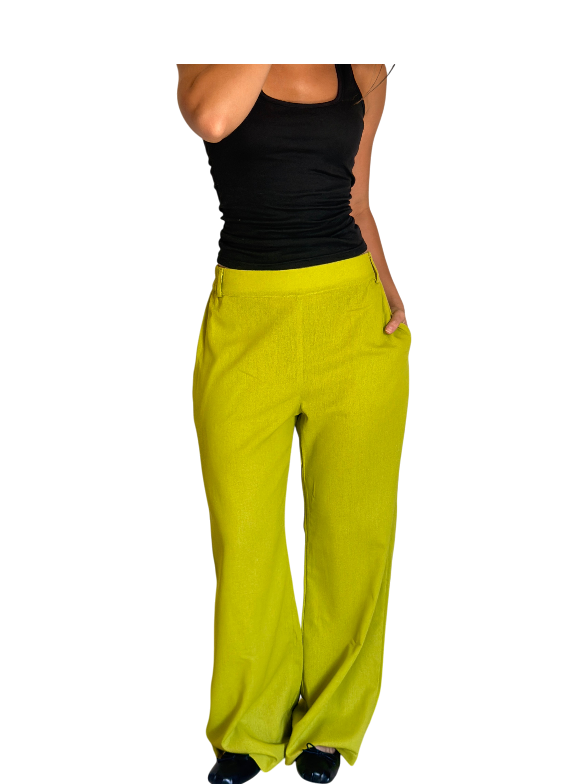 Pistachio Linen Pants