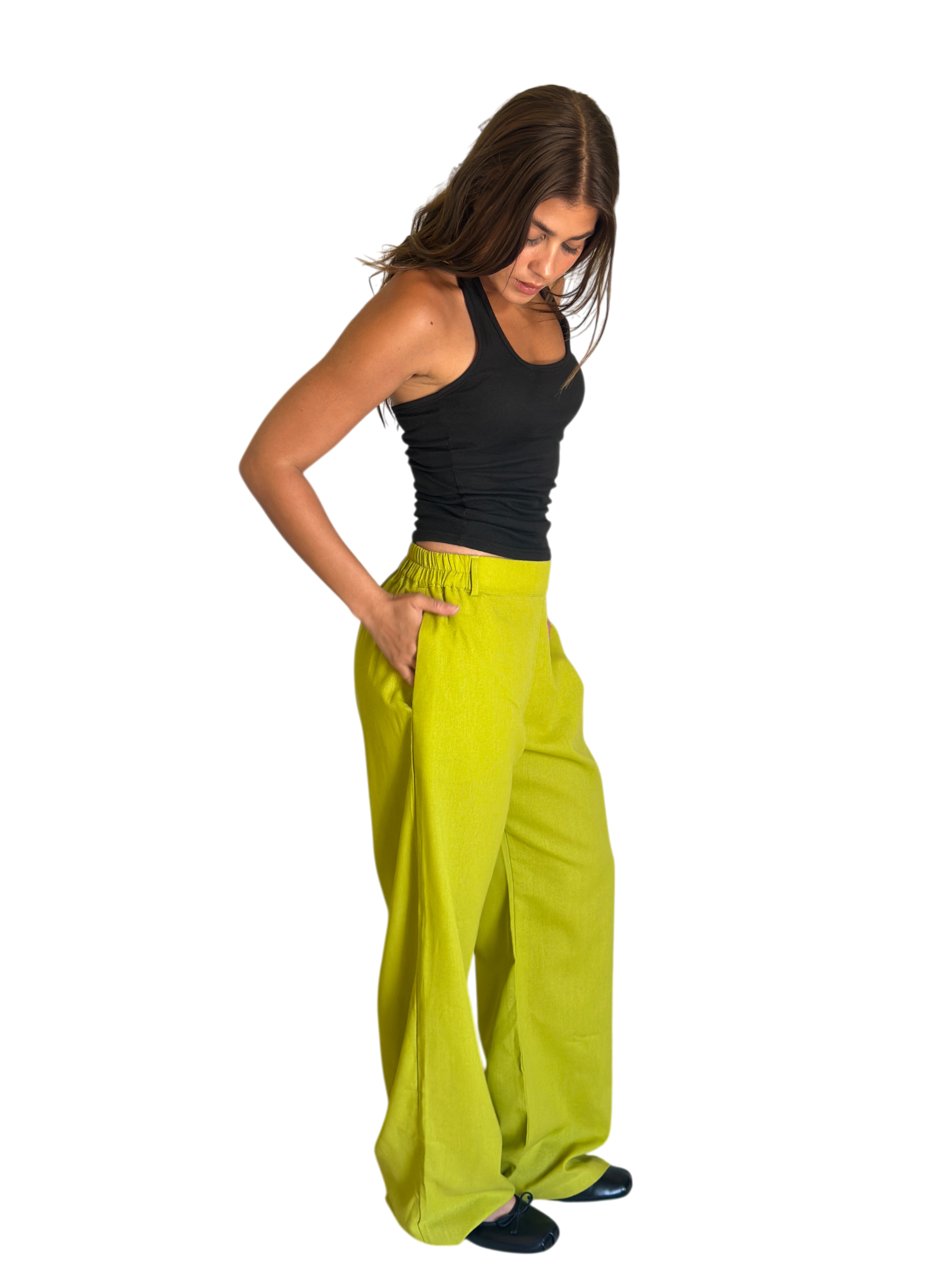 Pistachio Linen Pants