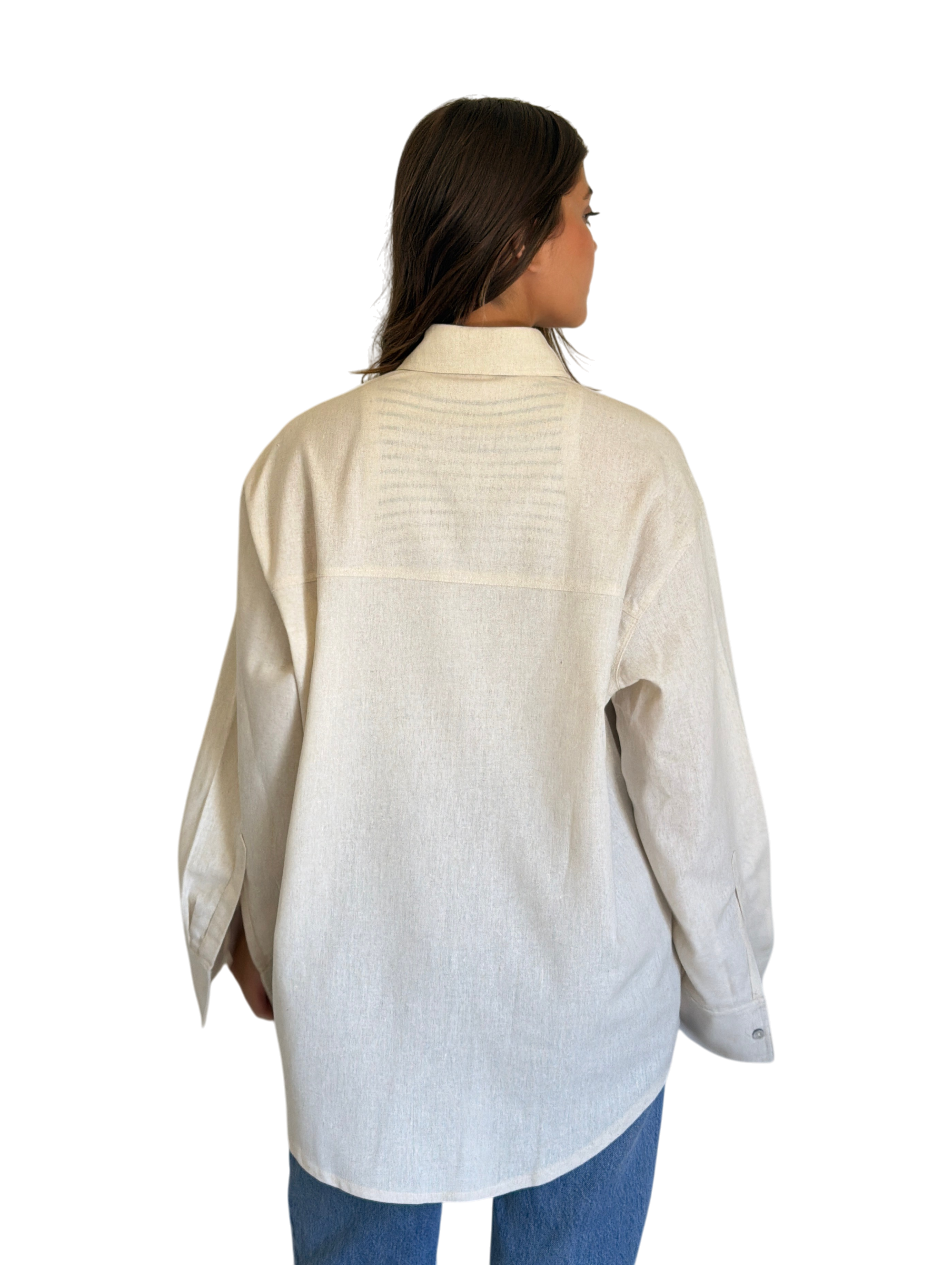 Beige Linen Shirt