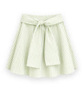 Overshirt Skirt - Striped Green