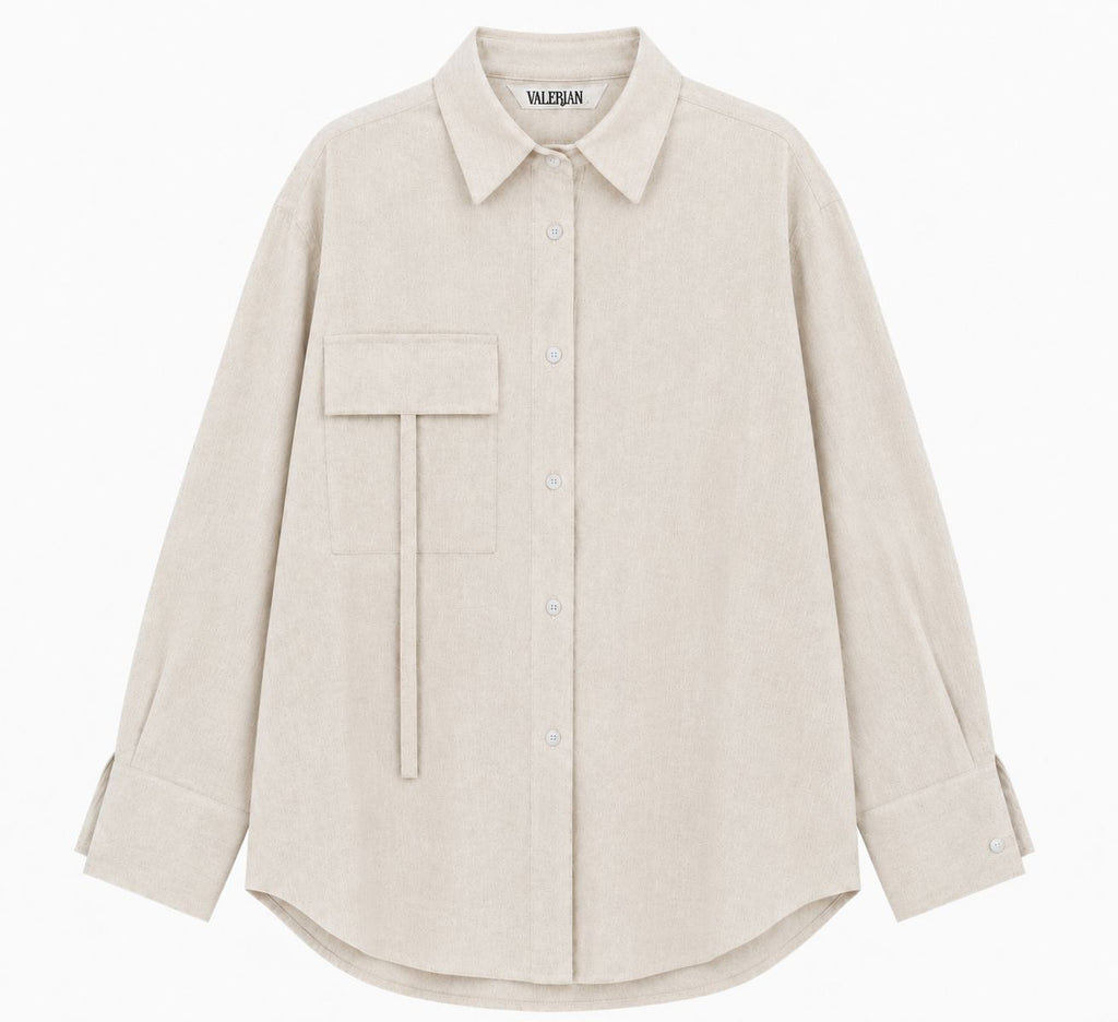 Beige Linen Shirt