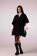 WINTER CAPE —Black