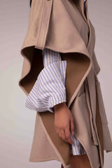 DOUBLE-FACE WINTER CAPE Beige