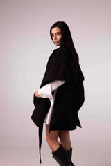 WINTER CAPE —Black