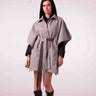 DOUBLE-FACE WINTER CAPE — GREY