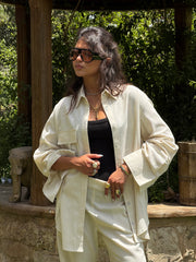 Beige Linen Shirt