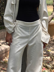 Beige Linen Pants