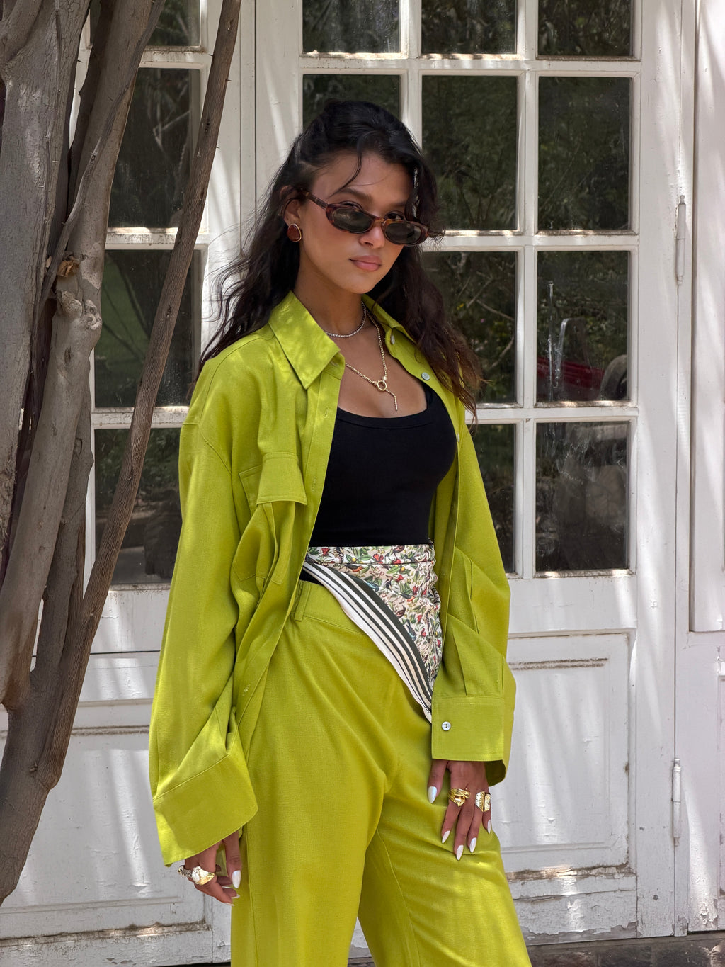 Pistachio Linen Shirt