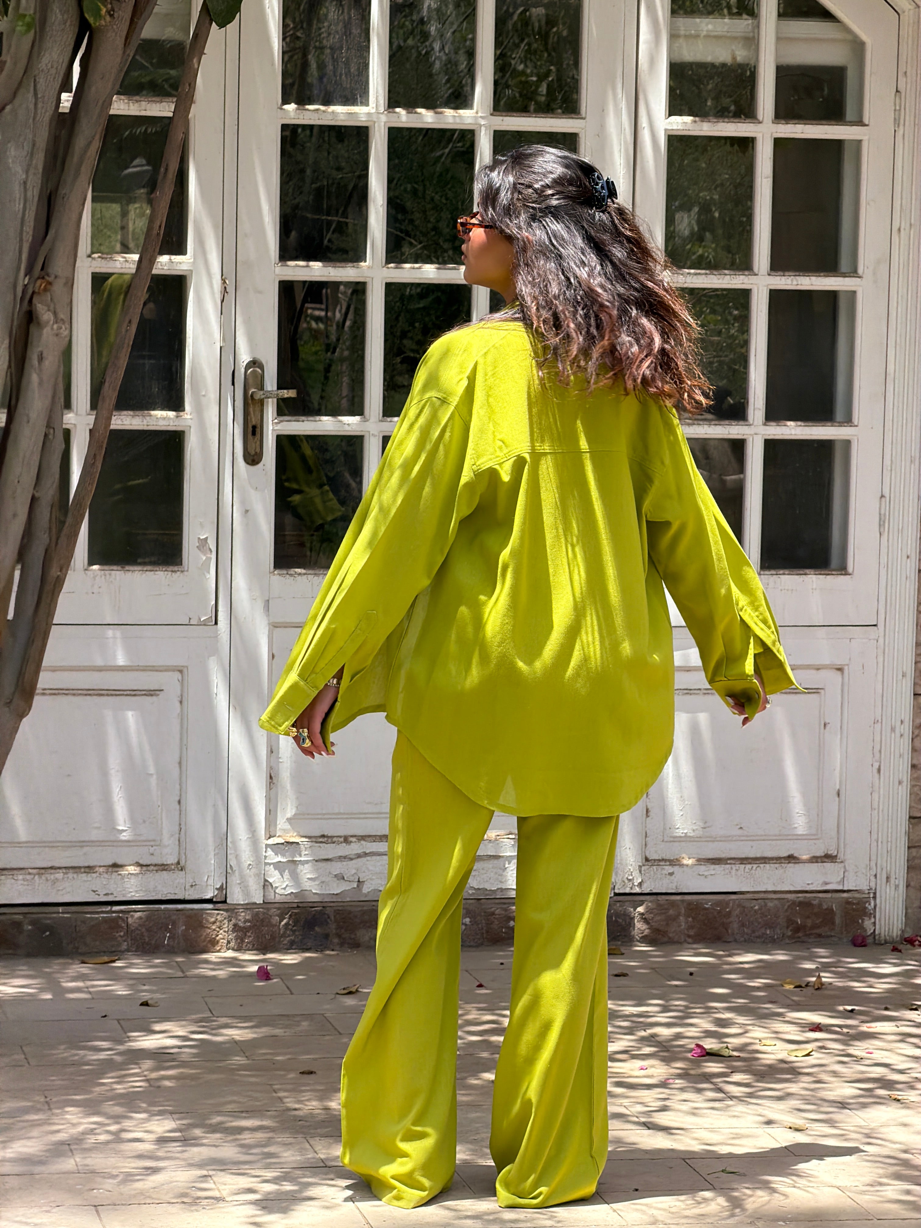 Pistachio Linen Shirt