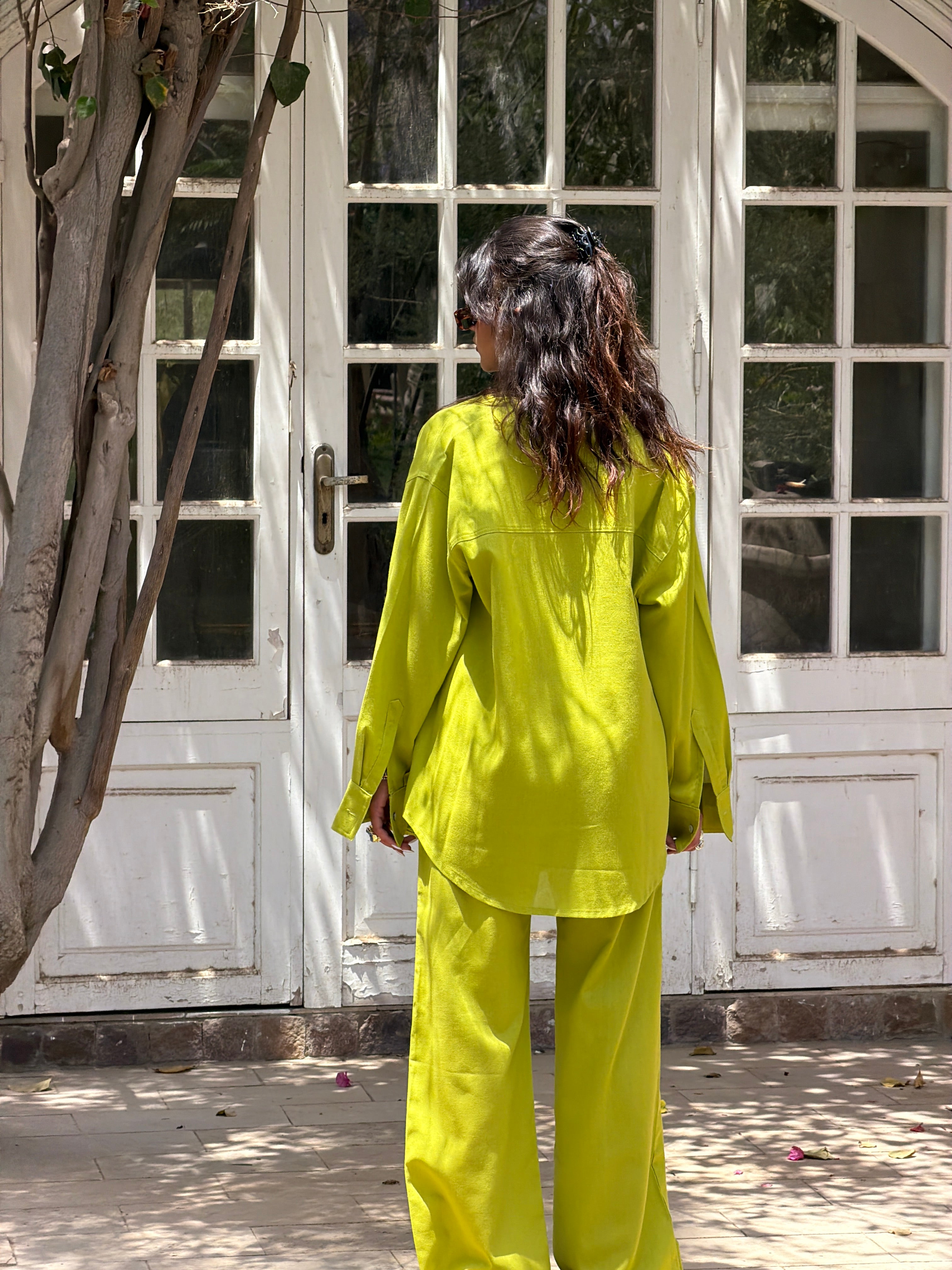 Pistachio Linen Shirt