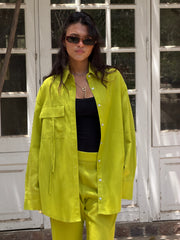 Pistachio Linen Shirt