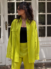 Pistachio Linen Shirt