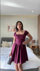 Barbie Dress Burgundy