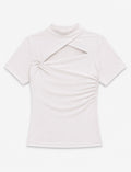 White Knotted top