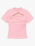 Pink knotted top