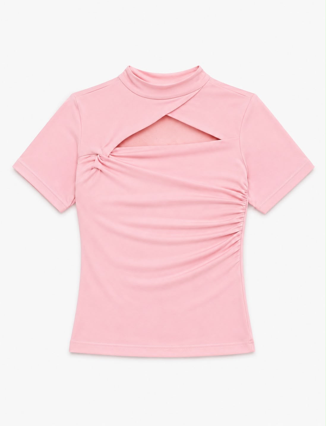 Pink knotted top